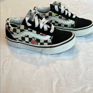 Vans 11.5 Black and White Checkered Sneakers